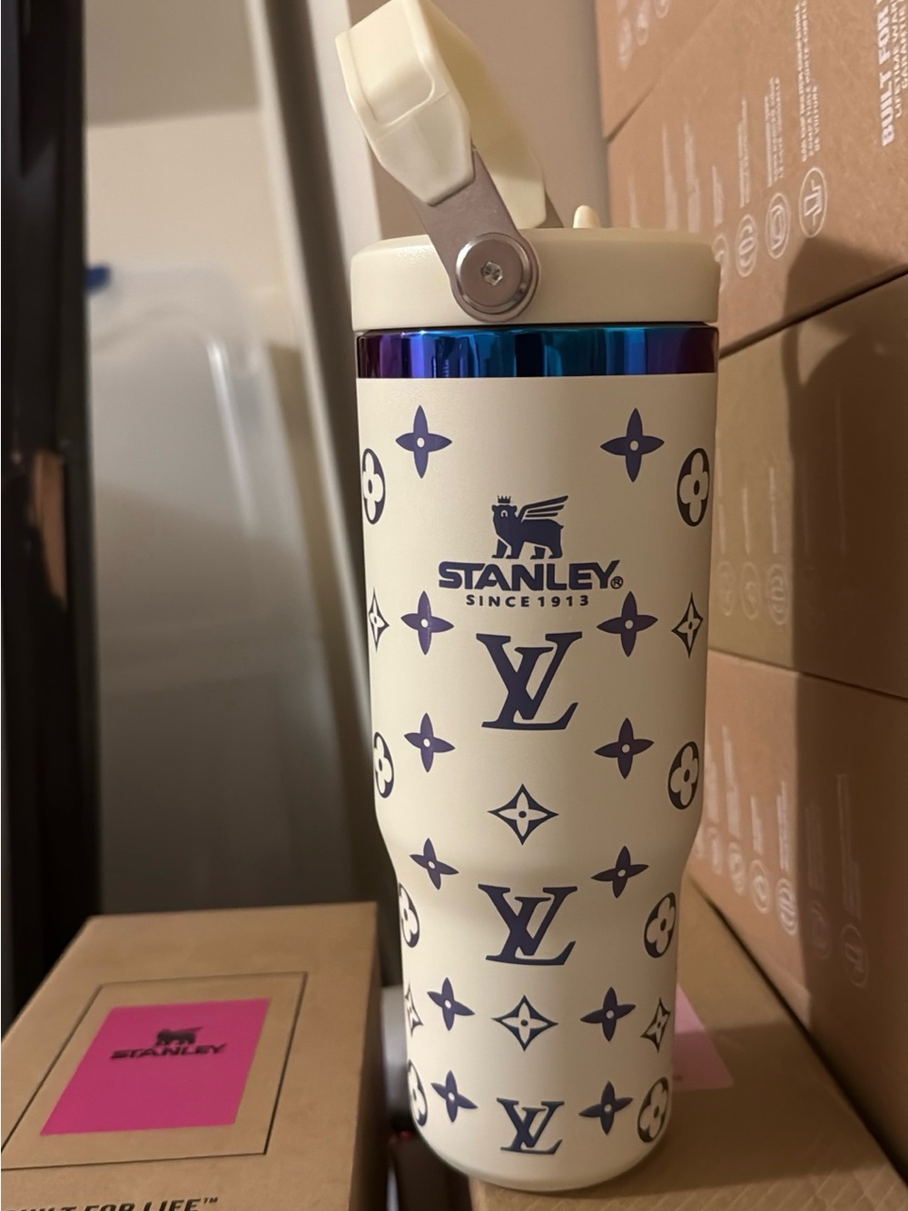 Stanley Quencher H2.0 30oz Tumbler Handle Lid Straw Cream